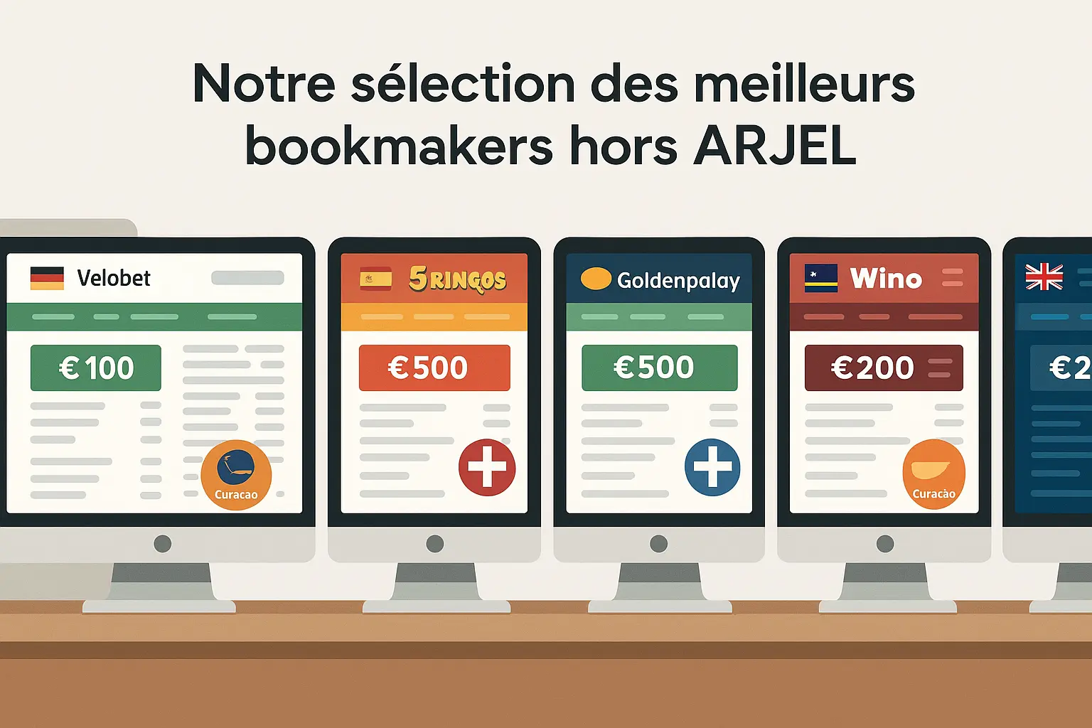 Notre sélection des 5 meilleurs bookmakers